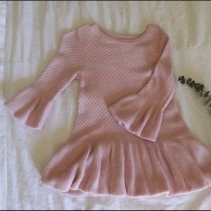 Pink Bell Sleeve Dress Osh Kosh Size 12 Months
